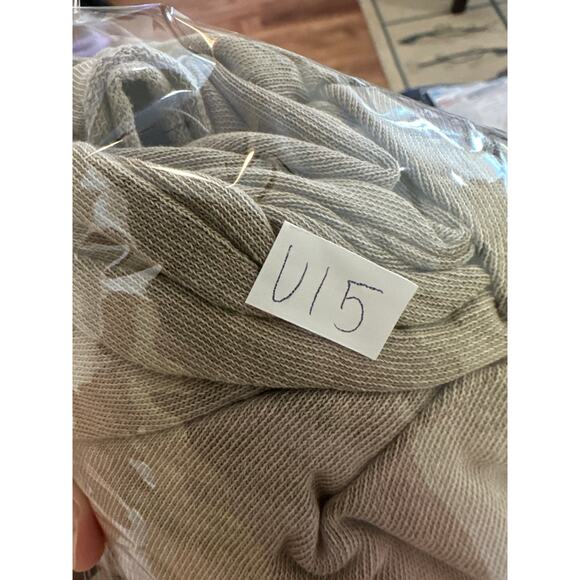 Easel Sz L Mineral Wash Knit Cargo Pants Mushroom Beige Comfy GREAT! - Picture 7 of 7